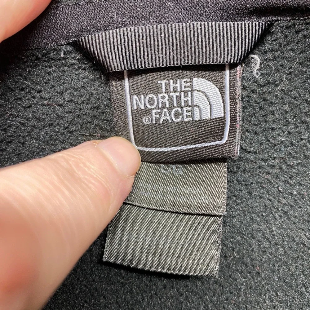 The North Face Full Zip Fleece Jacket Mens Large Black‎ TKA 100 Mock Neck Raglan